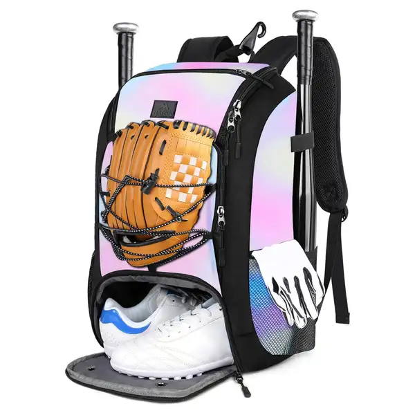 Custom Logo Baseball Bat Bag Portable Multi Compartment Softball Gear Bag