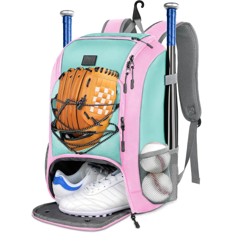 Custom Logo Baseball Bat Bag Portable Multi Compartment Softball Gear Bag