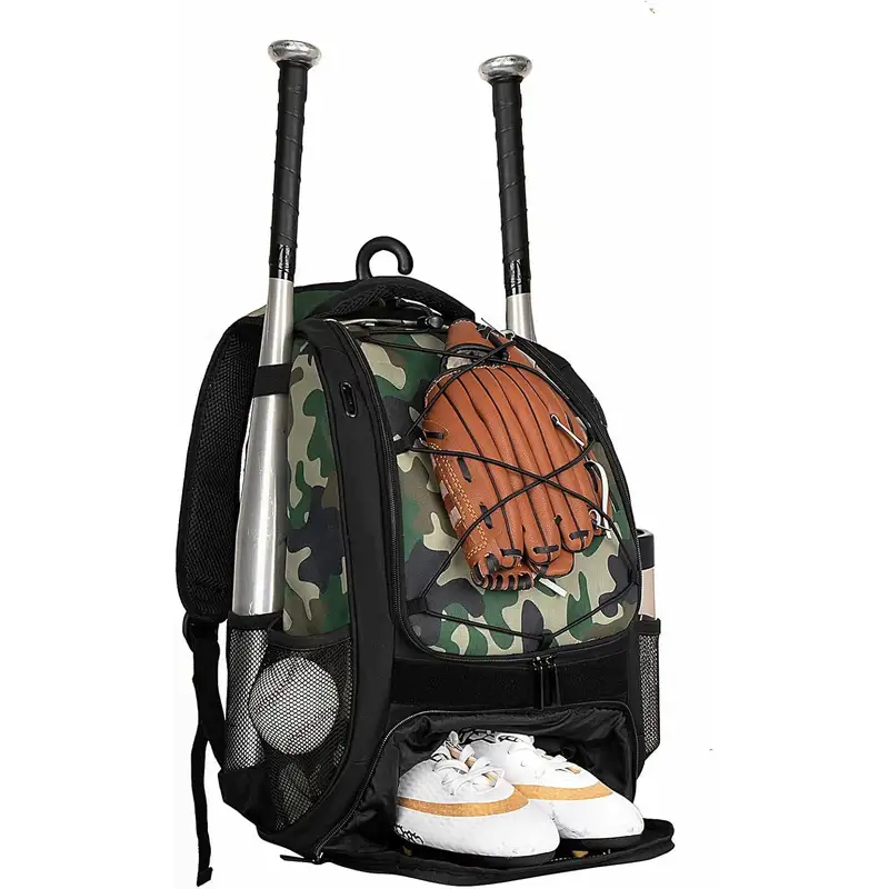 Custom Logo Baseball Bat Bag Portable Multi Compartment Softball Gear Bag
