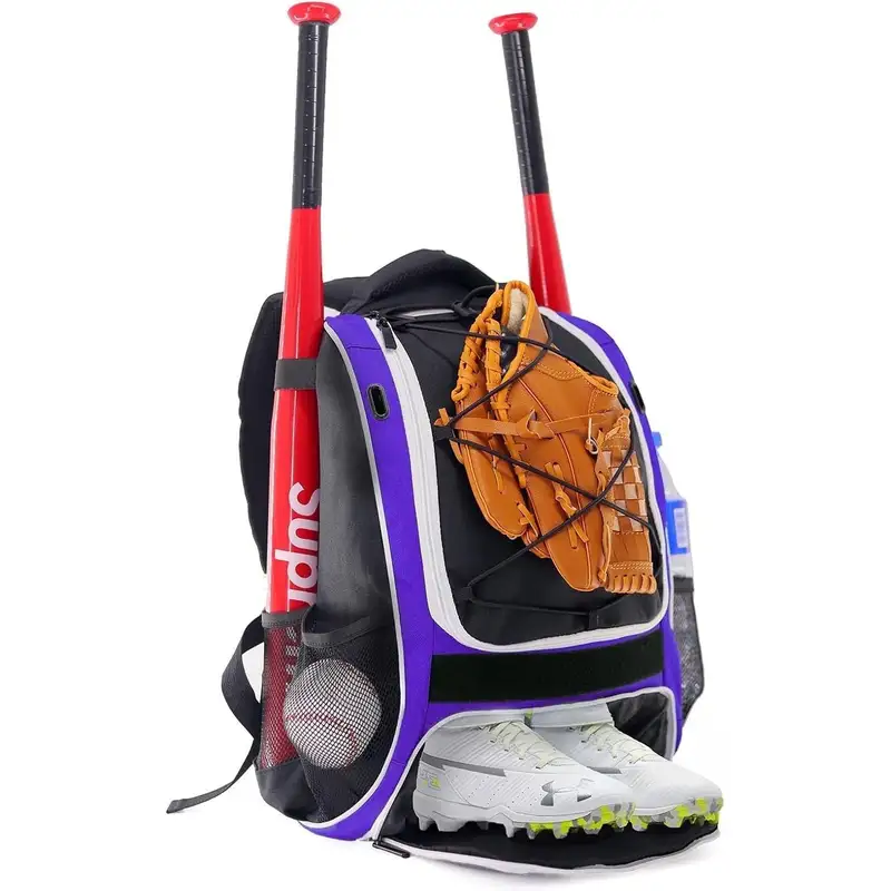 Custom Logo Baseball Bat Bag Portable Multi Compartment Softball Gear Bag