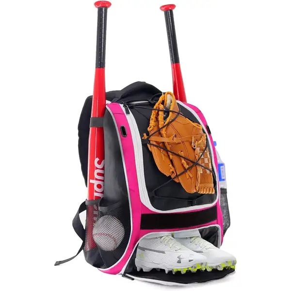 Custom Logo Baseball Bat Bag Portable Multi Compartment Softball Gear Bag