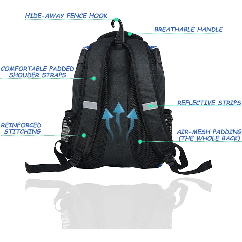 Custom Logo Baseball Bat Bag Portable Multi Compartment Softball Gear Bag