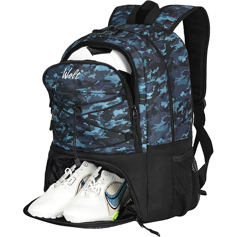 Custom Logo Soccer Football Gear Bag Portable Multi Compartment Training Travel Bag