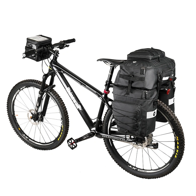 Waterproof Cycling Bag Lightweight Bicycle Frame Pannier Storage Backpack
