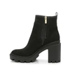 Black fashion high block heel lady's PU suede leather boots