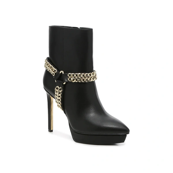 Black suede leather cheap price quality lady's boots with ornaments