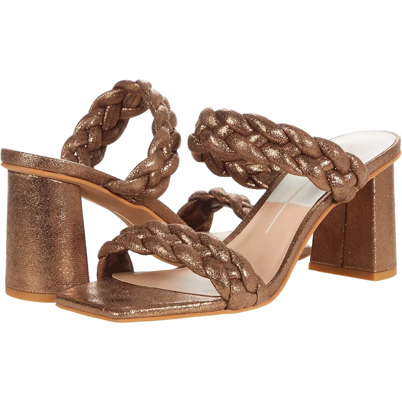 Fashion design women's weaving stripes sandals