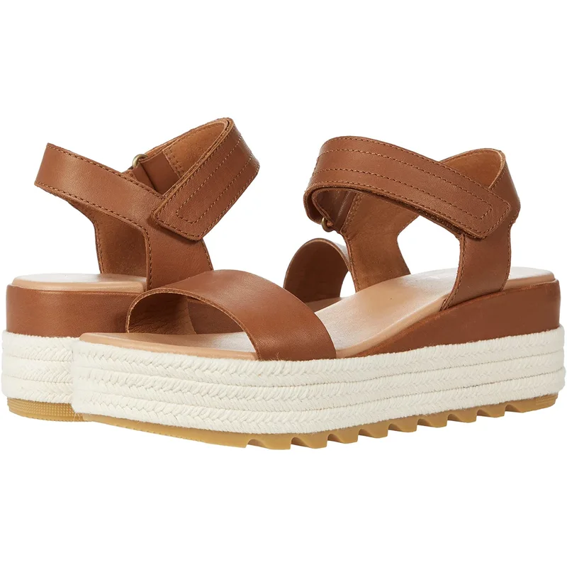 Wholesale factory price jute wrapped platform sandals