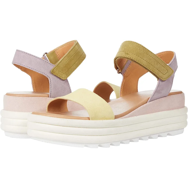 Wholesale factory price jute wrapped platform sandals