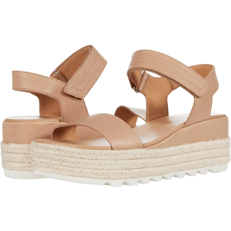 Wholesale factory price jute wrapped platform sandals