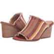 Cheap factory price fashion design weaving vamp wedge sandals