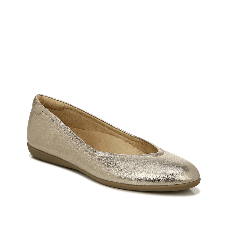 Flat outsole new design luxury PU leather women's pump shoes