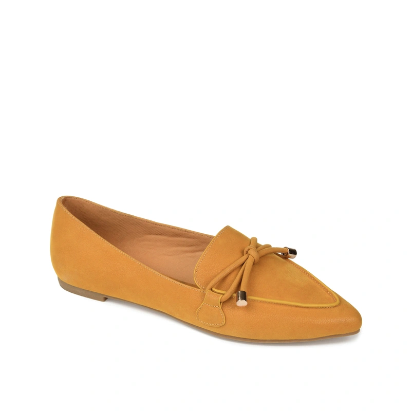 Fashion leisure slip-on PU leather women's red block heel shoes