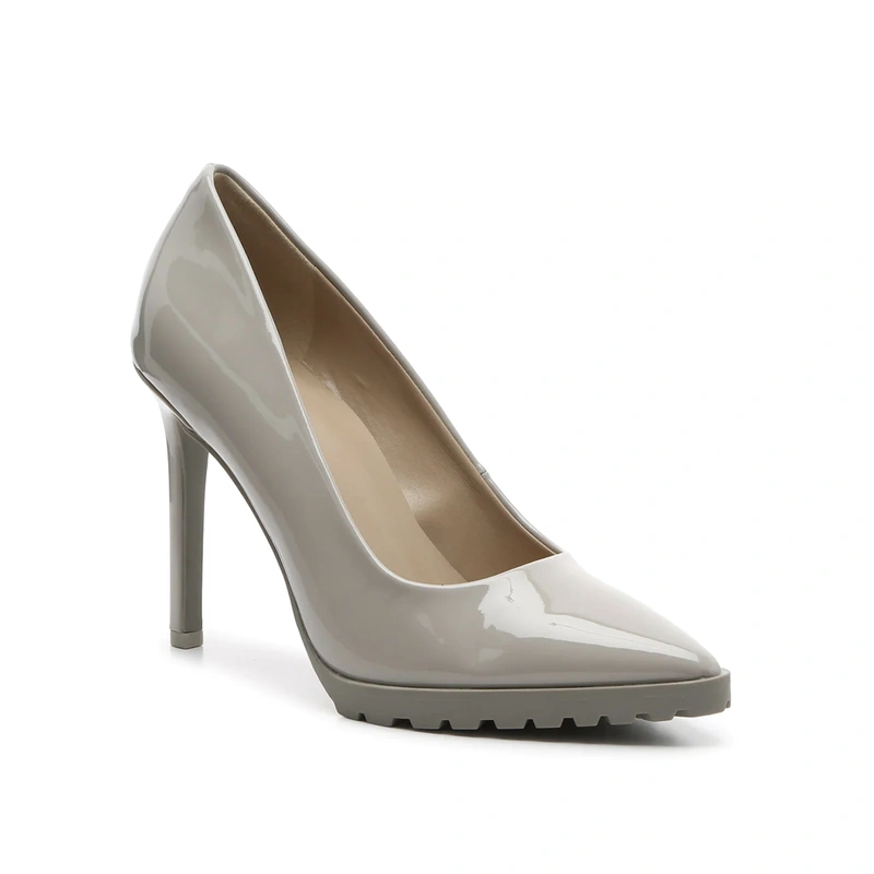 Wholesale high quality high heel PU leather lady's shoes