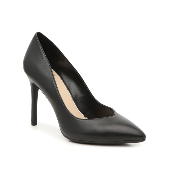 Lady's fashion high heel shoes made by man made leather