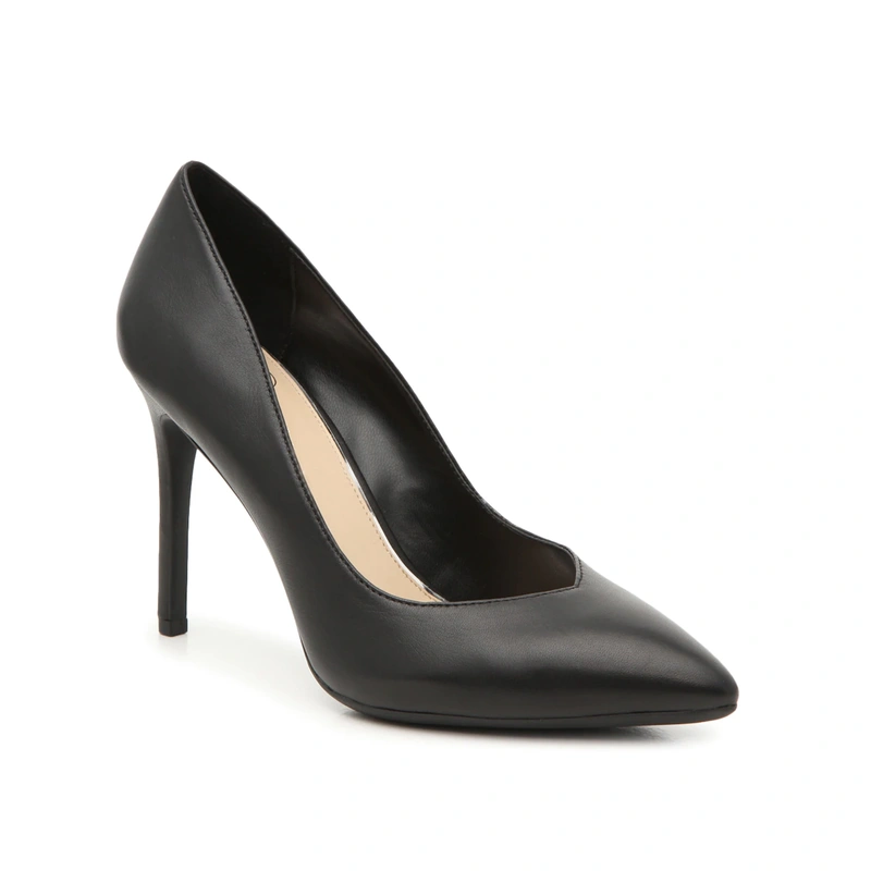 Lady's fashion high heel shoes made by man made leather