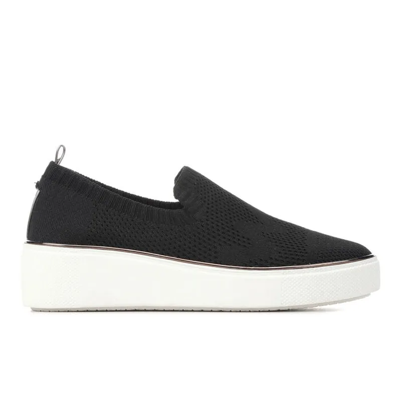 Leisure slip on style knit vamp women's sneaker