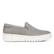 New design PU leather vamp women's black slip on  sneaker