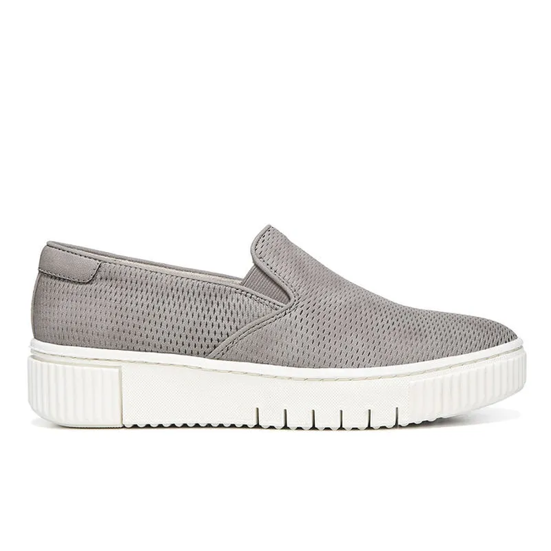 New design PU leather vamp women's black slip on  sneaker