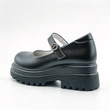 Black Girls Platform School Shoes | Rhinestone Strap Mary Jane Student Footwear Wholesale