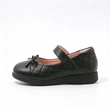 Black Quilted Girls Mary Jane School Shoes | Bow Decor Kids Uniform Footwear Wholesale