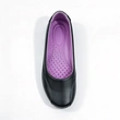 Black Slip On Girls School Shoes | Plain Closed Toe Kids Uniform Flats Wholesale