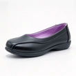 Black Slip On Girls School Shoes | Plain Closed Toe Kids Uniform Flats Wholesale