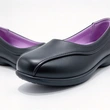 Black Slip On Girls School Shoes | Plain Closed Toe Kids Uniform Flats Wholesale