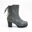 Suede Snake Patch Block Heel Kids Mid Calf Boots | EU Standard Wholesale Footwear