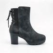 Suede Snake Patch Block Heel Kids Mid Calf Boots | EU Standard Wholesale Footwear