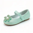 Sparkly Glitter Flower Pearl Flat Shoes for Girls, Soft Sole Premium Kids Casual Dress Footwear