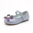 Sparkly Glitter Flower Pearl Flat Shoes for Girls, Soft Sole Premium Kids Casual Dress Footwear