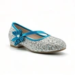 Glitter Sequin Butterfly Low Heel Mary Jane Shoes for Girls, Premium Kids Casual Dress Footwear