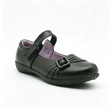 Black Leather Look Kids School Shoes For Bulk Importers