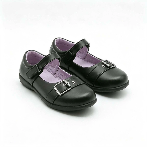 Scratch Resistant Black Boys School Shoes Bulk Supply