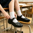 Scratch Resistant Black Boys School Shoes Bulk Supply