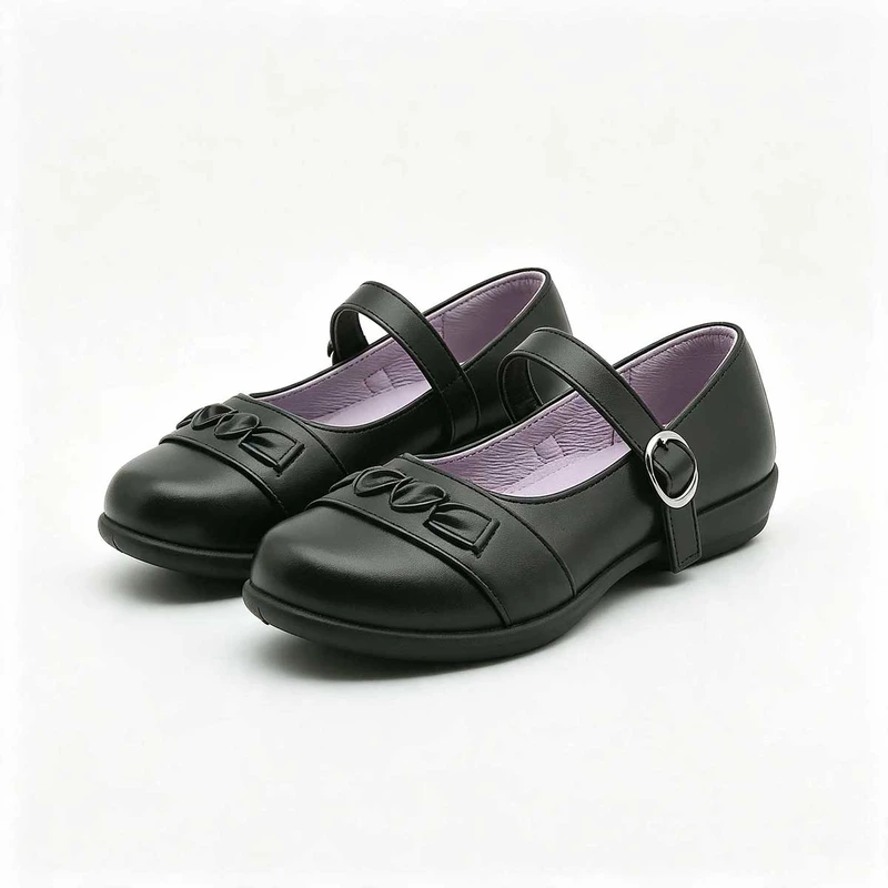 Breathable Black Kids School Sneakers Bulk Wholesale