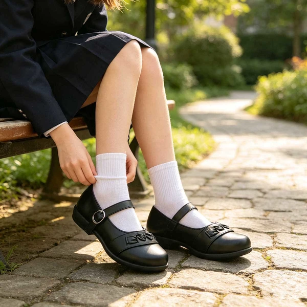 Breathable Black Kids School Sneakers Bulk Wholesale