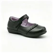 Reinforced Toe Cap Black Kids School Shoes