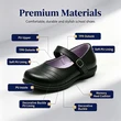 Simple Low Cut Black Kids School Shoes Bulk Order