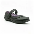 Velcro Strap Black Kids School Shoes For Young Children