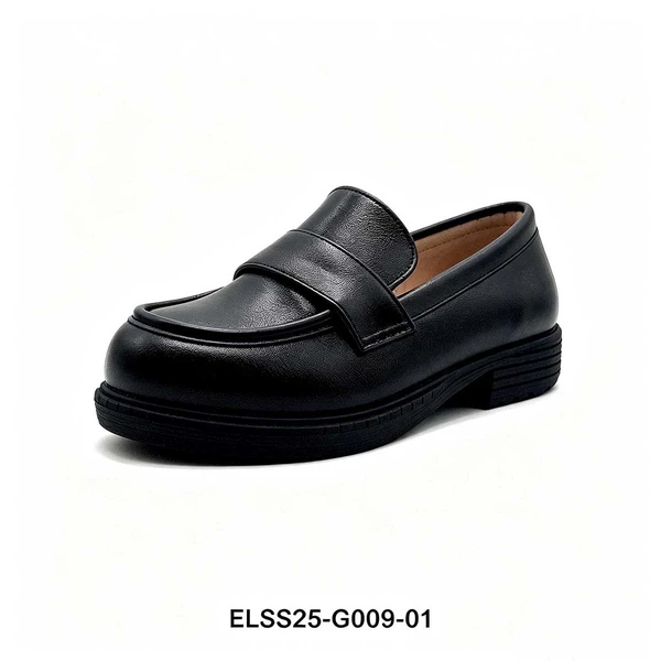 Waterproof PU Black Kids School Shoes For Tropical Areas