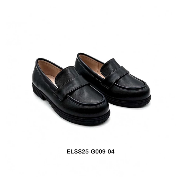 Waterproof PU Black Kids School Shoes For Tropical Areas