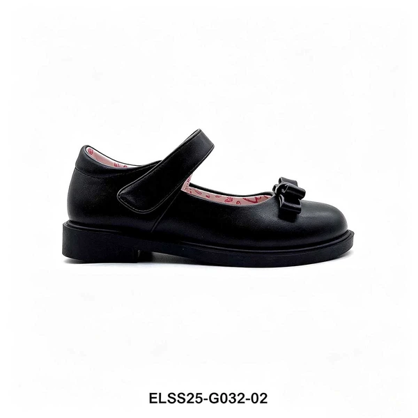 Memory Foam Padded Black Kids School Uniform Shoes For Importers