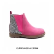 Pink Glitter Kids Chelsea Boots | Wholesale Children Ankle Boots