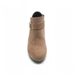 Brown Buckle Strap Kids Block Heel Ankle Boots | Wholesale Children Heeled Boots