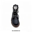 Black Patchwork Kids Lace Up Martin Boots | Wholesale Girls Heart Decor Ankle Boots