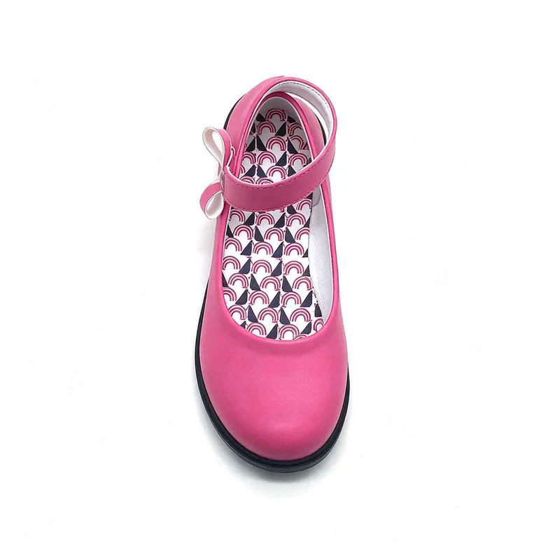 Pink Girls Mary Jane Dress Shoes Interchangeable Ankle Straps Wholesale