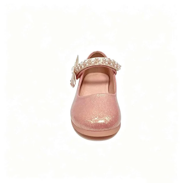 Pink Glitter Girls Princess Heel Dress Shoes Wholesale