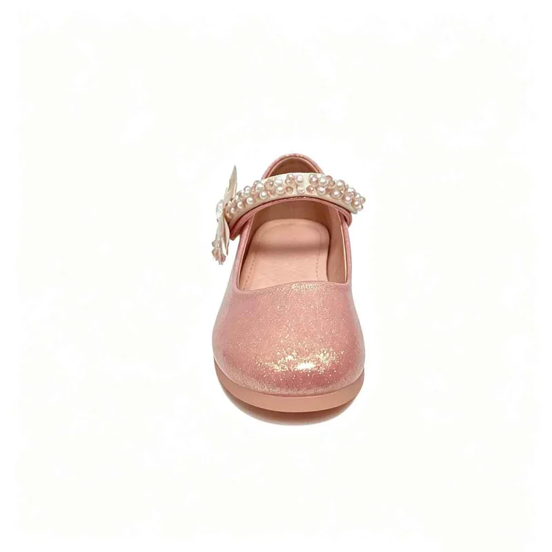 Pink Glitter Girls Princess Heel Dress Shoes Wholesale
